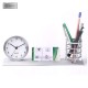 Reloj de Escritorio con Porta Lapices