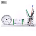 Reloj de Escritorio con Porta Lapices